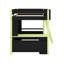 Designs Full Size Gaming Loft Bed With Built-In Desk & LED Lights, Wooden Loft Bed With Wardrobe & Drawer-603172316