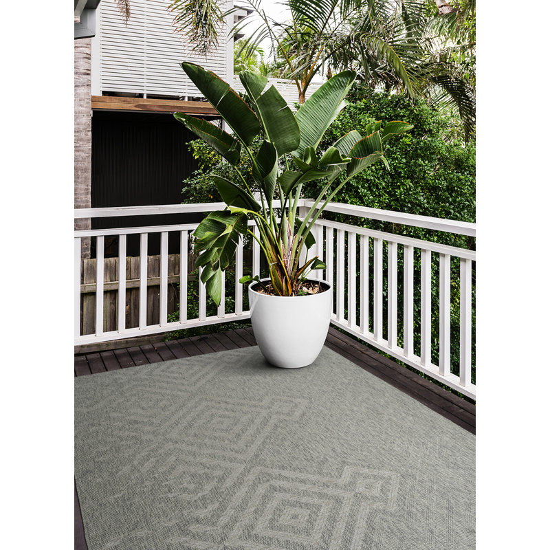 Tapis texturé moderne, transitionnel, géométrique, style Sud-Ouest, Rectangulaire 2 pi x 3 pi
