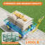 Chariot de jardin 3 en 1 robuste en acier, à tirer, avec panneaux latéraux amovibles, roues de 10/13 pouces et capacités de charge multiples pour le transport de terre, d'outils et de plantes.-134781055-134781056