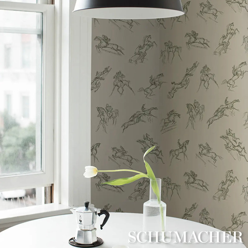 Schumacher X Backdrop Wallpaper Roll, Green
