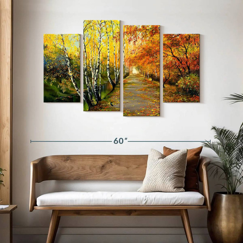 Peinture d'automne Alvord, H 32 po x l 52 po