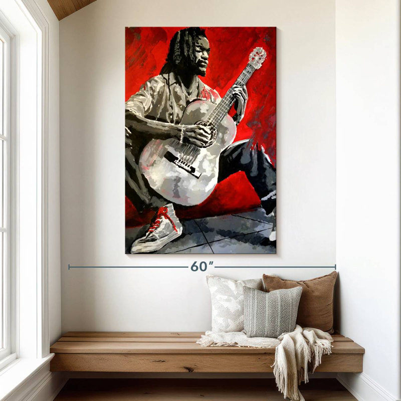 Abarca Jazz Player, H 51 po x l 34 po