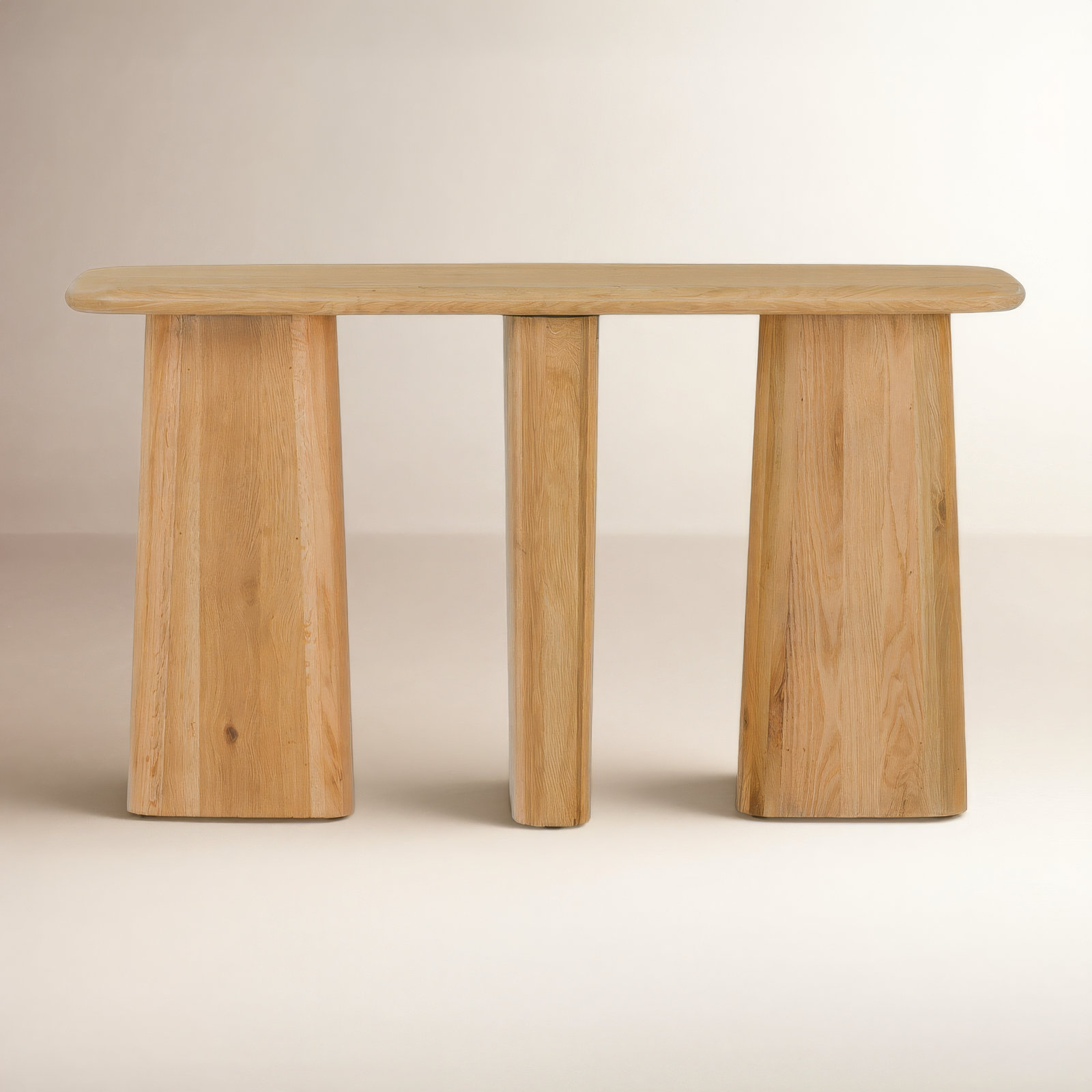 Daily 52" Console Table, Natural Wood