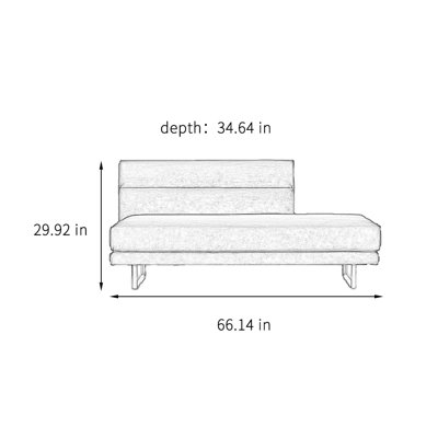 Flannelette fashion leisure home chaise lounge