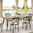 Metal Base Dining Table-2038437384