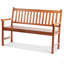 Banc d'extérieur, banc de jardin en bois de 50 pouces pour l'extérieur, banc de jardin extérieur avec dossier et accoudoirs, banc de capacité de charge de 800 lb, banc de patio pour jardin, parc, cour, porche