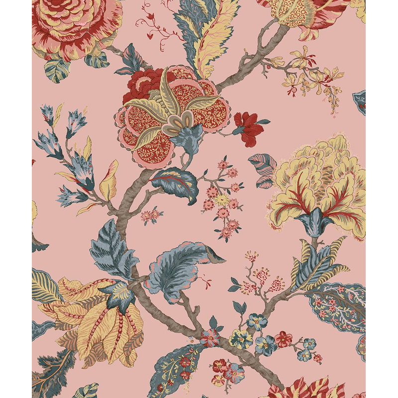 Corbijn Peel & Stick Floral Roll, Blush
