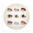 Sushi Town Vegan Leather Round Coasters