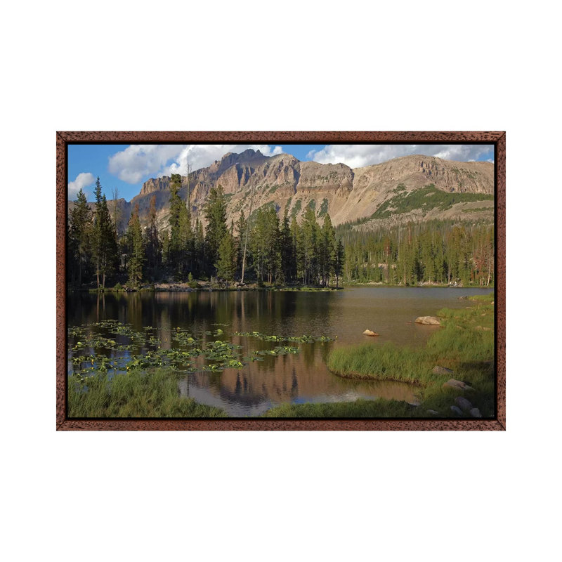 Butterfly Lake, Uinta Range, Utah 1 Piece Wall Art on Canvas, 101.6 cm H x 66.04 cm W, Classic Wood Framed