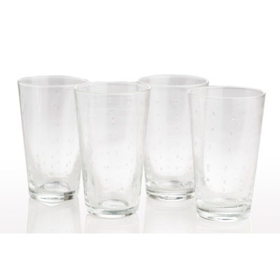 Rain Drop 12oz. Handmade Drinking Glass Set