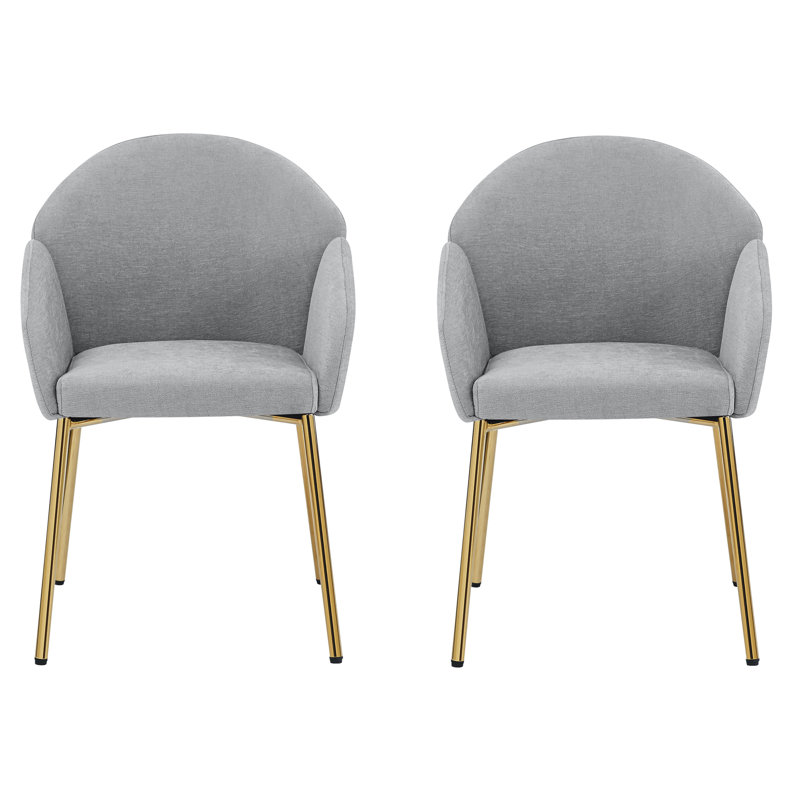 Chaise de salle à manger (ensemble de 2), Gris