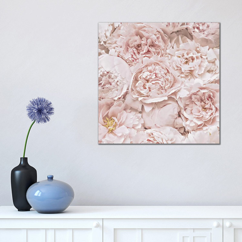 Flowers Peony Blush Square by Monika Strigel - Wrapped Canvas Print, 45.72 cm H x 45.72 cm W x 1.91 cm D