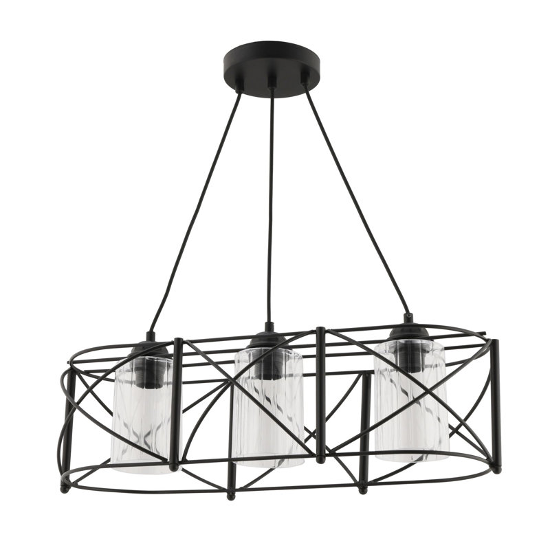Chandelier, Transparent, Black