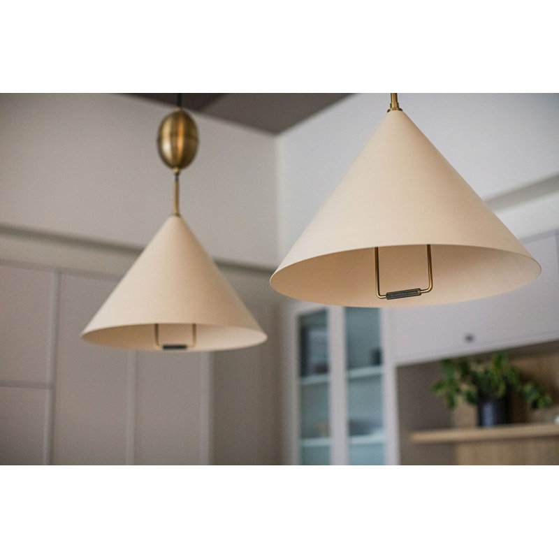 Luminaire suspendu 1 lumière Fontana, Jaune