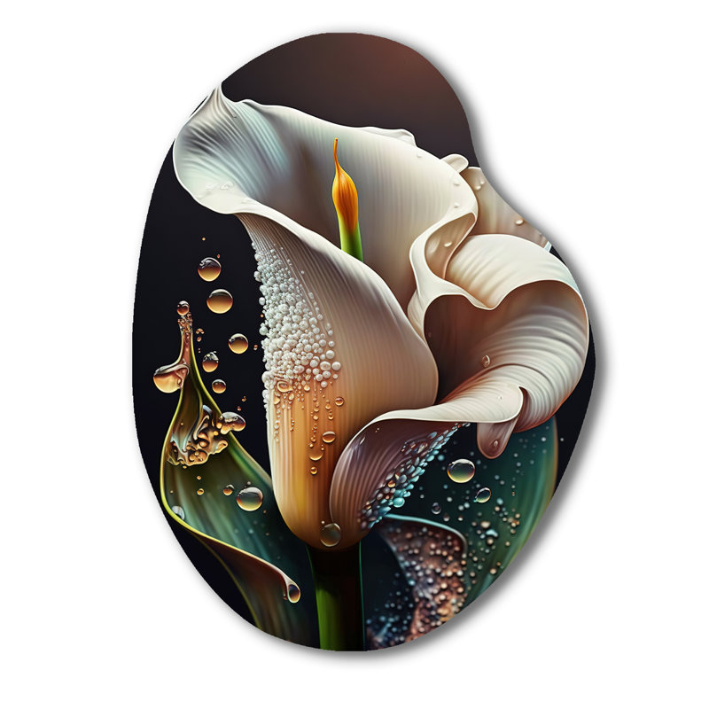 Kimbrell - art mural asymétrique en forme de poire Lily, H 30 po x l 22 po x P 1 po