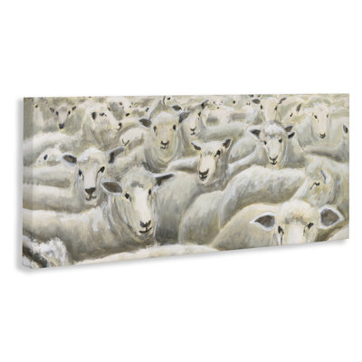 Herd Mentality Sheep Canvas, design by Michael Willett