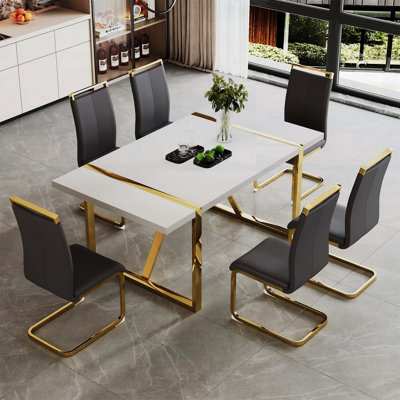 Industrial Rectangular Dining Table