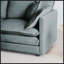 Chaise d'appoint moderne avec repose-pieds