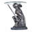 Battle Knight Glass Figurine End Table
