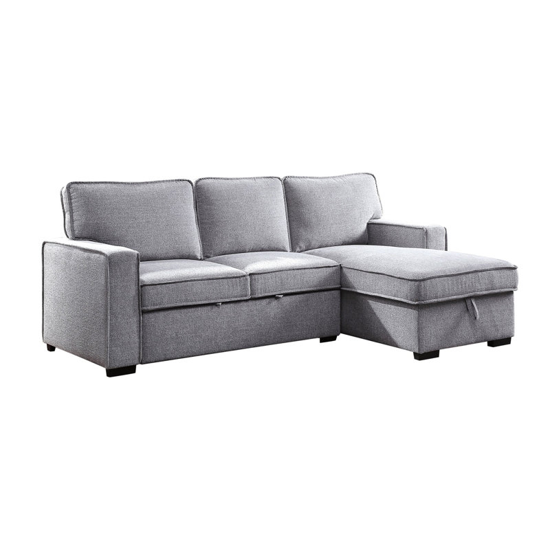 93" W Contemporary Sectional, Gray