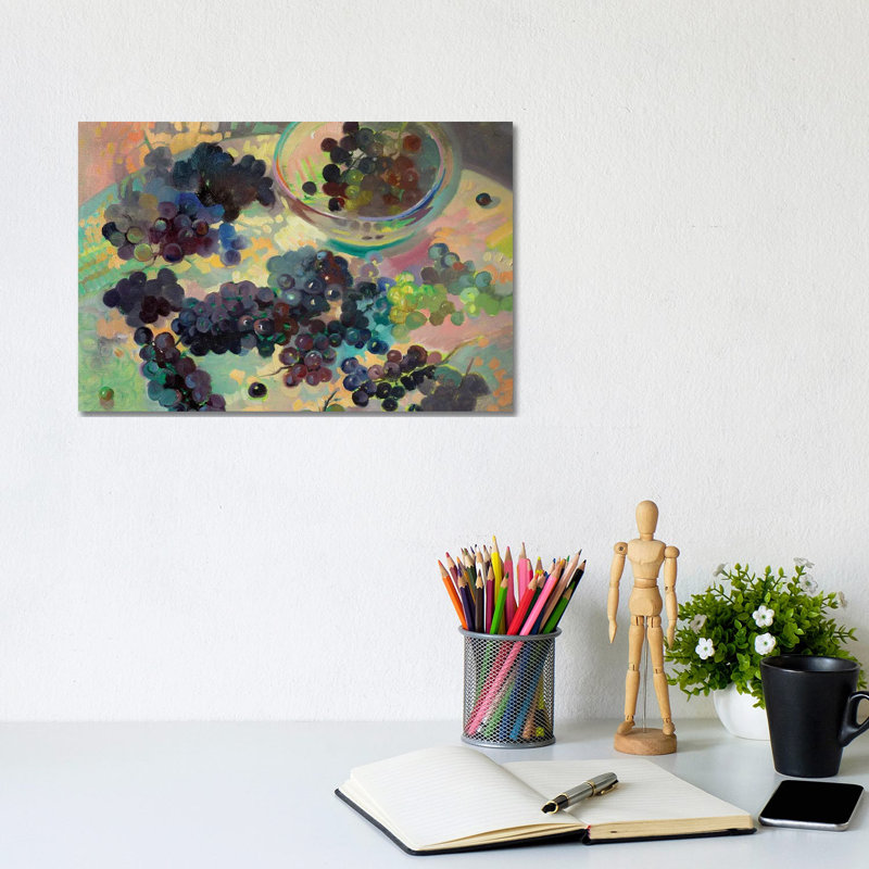 Grapes 1 Piece Wrapped Canvas Painting, 20.32 cm H x 30.48 cm W