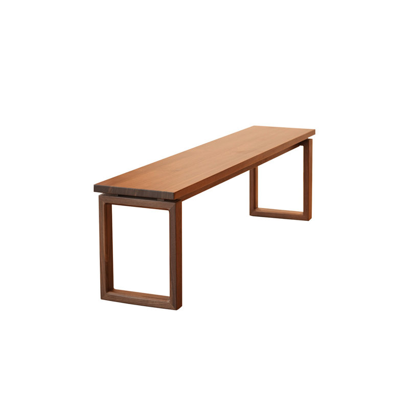 Retro Environmental Protection Solid Wood Bench Solid Wood Bench, 17.71" H x 70.86" W x 13.77" D