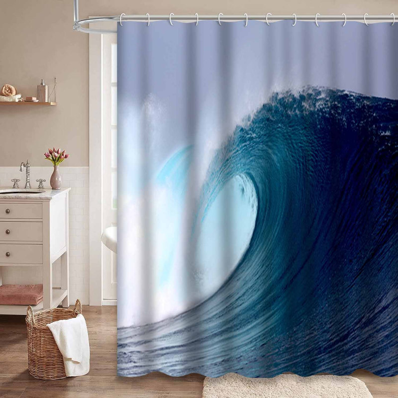 Plan d'eau tropical avec 12 crochets, L 72 po x l 78 po
