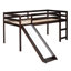 Lit mezzanine avec glissade, conception multifonctionnelle-536436594-536436595