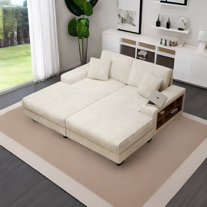 Canapé convertible, Beige