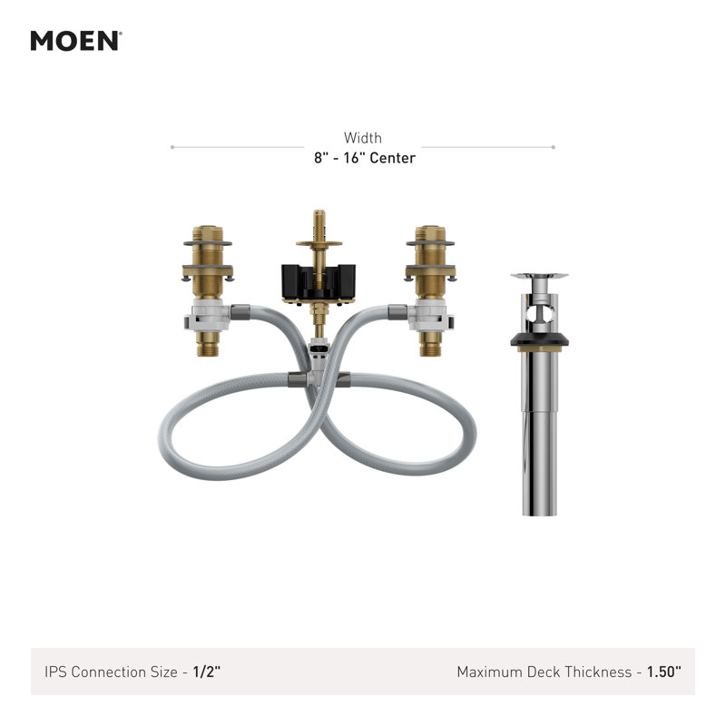 M-Pact Widespread Bathroom Faucet Rough-In Valve