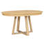 Ensemble repas 5 pièces avec table ronde extensible et chaises rembourrées Retro-128021656