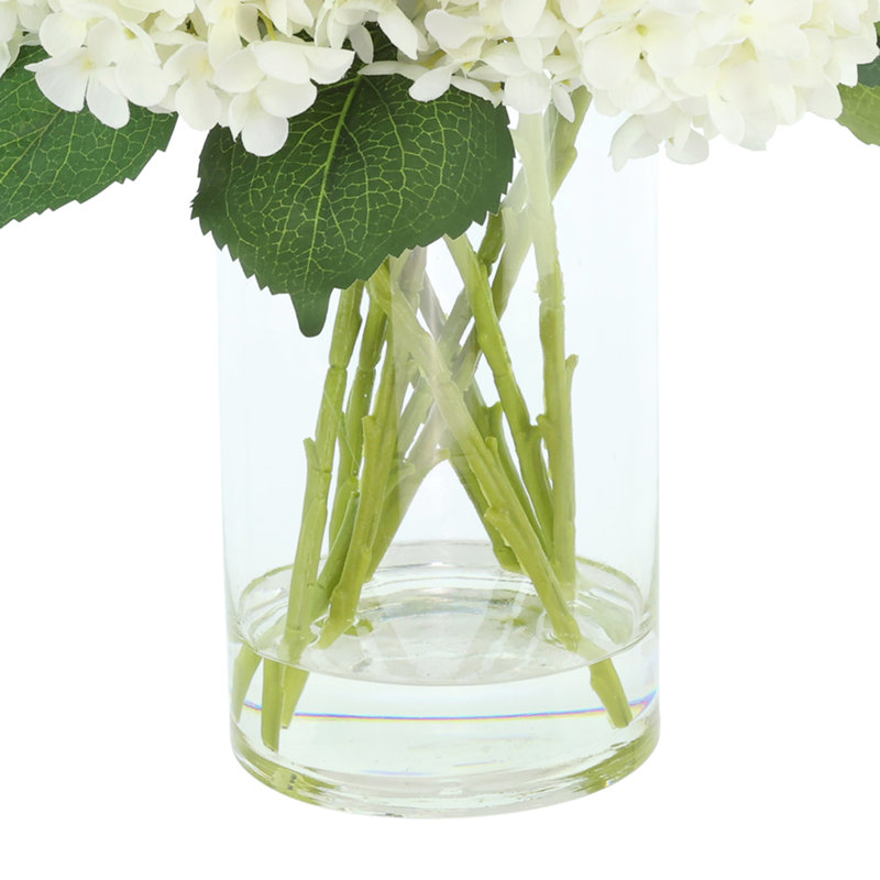 Allan Hydrangea Floral Arrangement, White