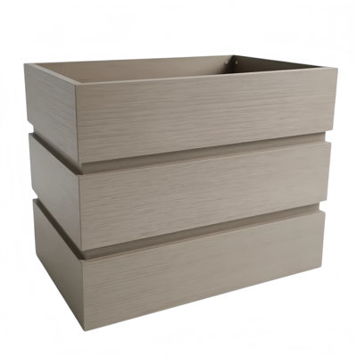 14 In. H Rectangular Aluminium Planter Pot