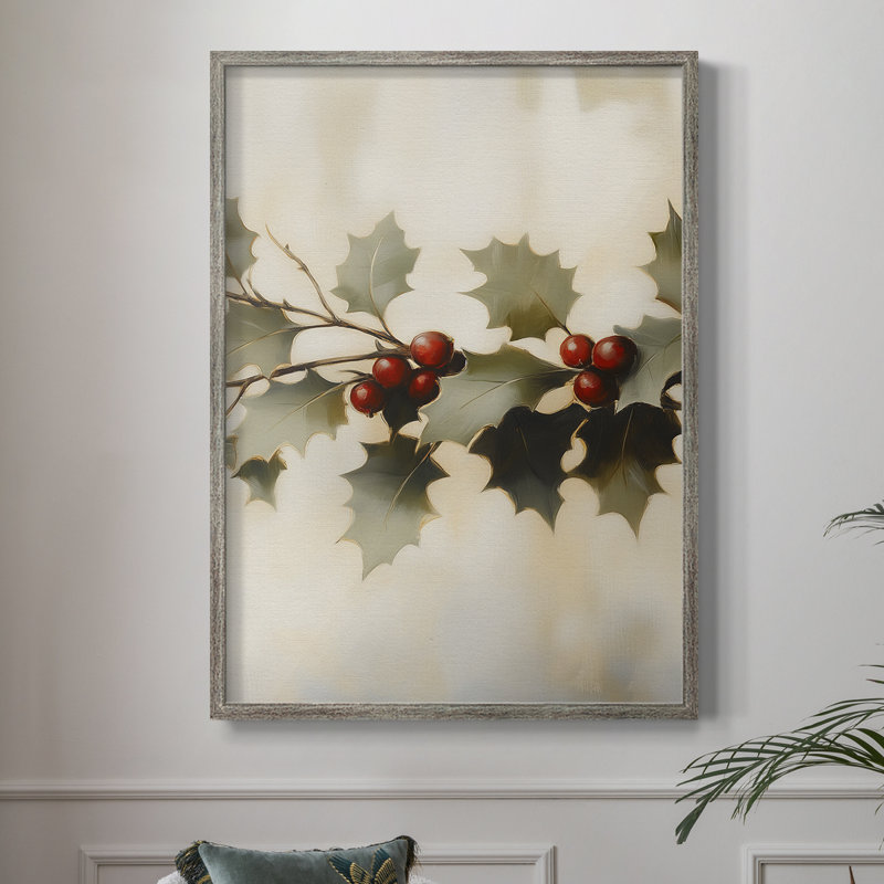 Art de Noël des Fêtes - série de 2 CD, reproduction encadrée - bois massif, H 11 po x l 9 po