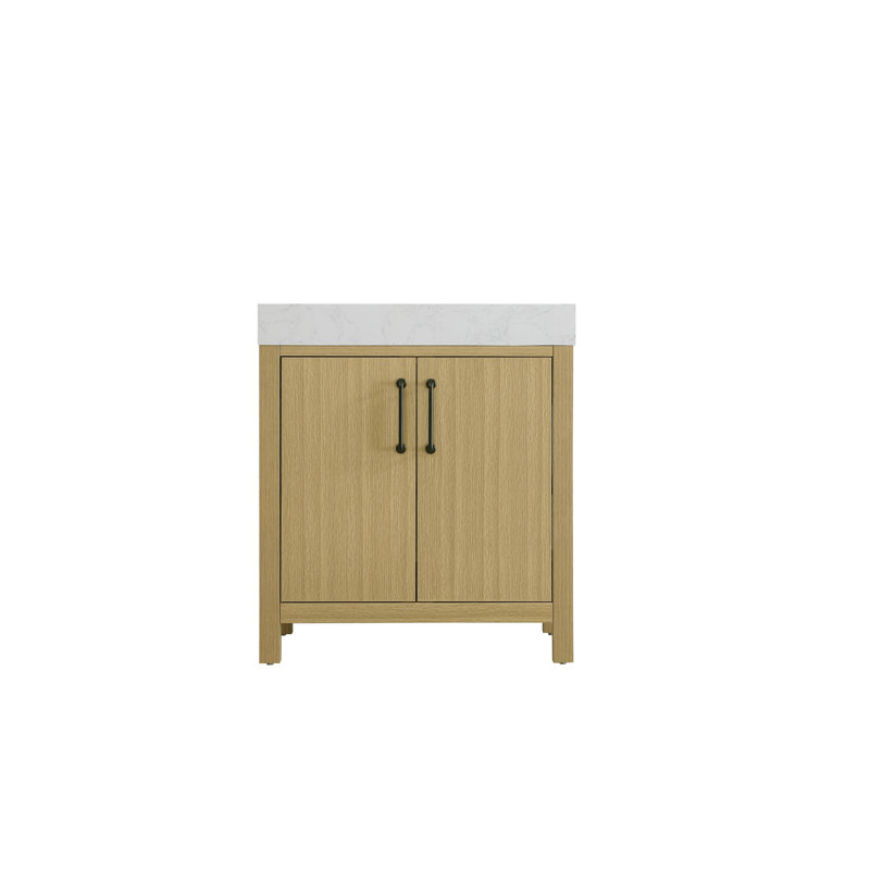Meuble-lavabo simple 30 po_Traditional_VF60630, Brun miel