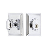 Carre Single Cylinder Deadbolt with Square Rosette