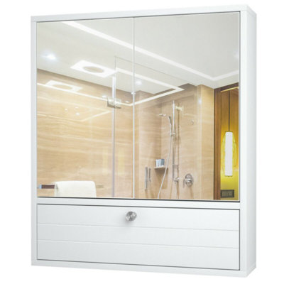5.5" W x 24.5" H x 21.5" D Wall Mounted Bathroom Cabinet