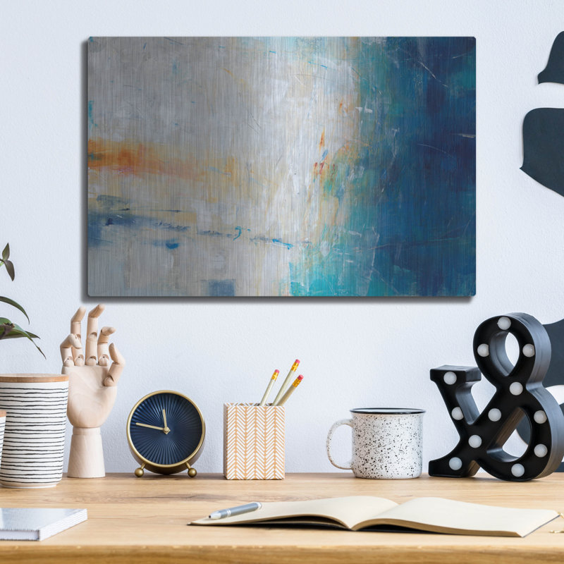 «Blue Grotto I» par Tim O'Toole, art mural en métal Brayden Studio®, H 12 po x l 16 po