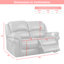 Arles 2 Seater Reclining Loveseat-27315465-37339996