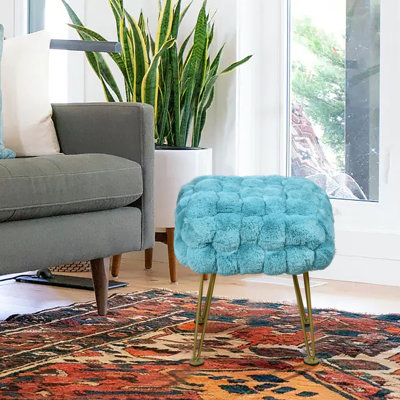 Aislee 17" Wide Square Standard Ottoman