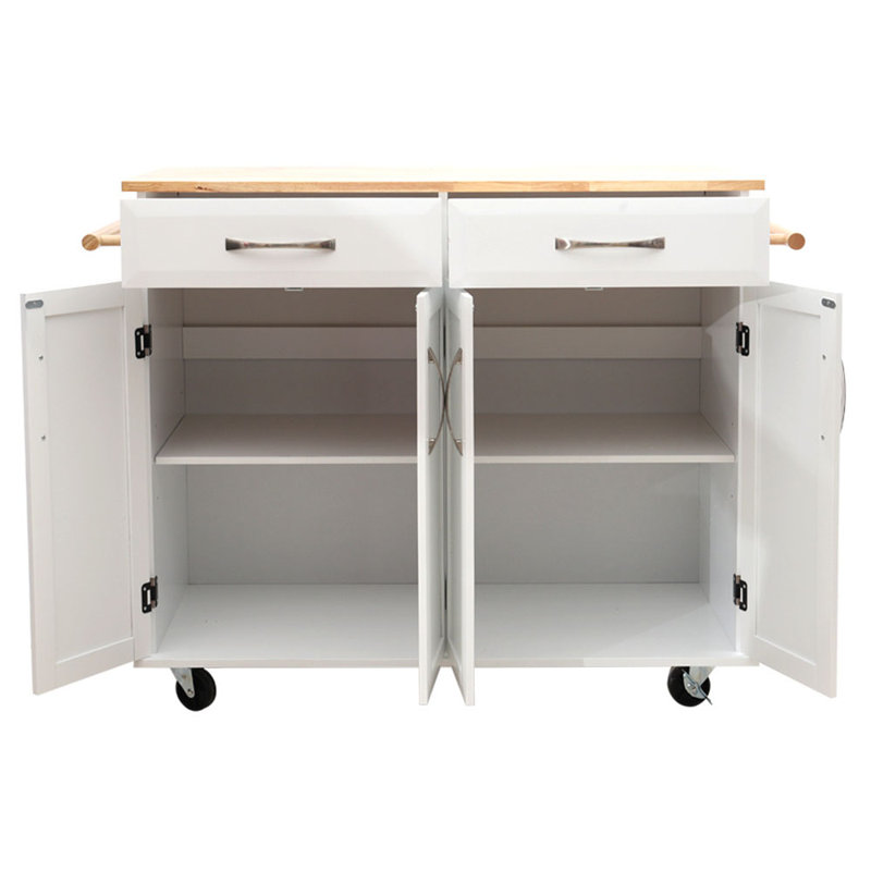 Stanford Kitchen Island, White