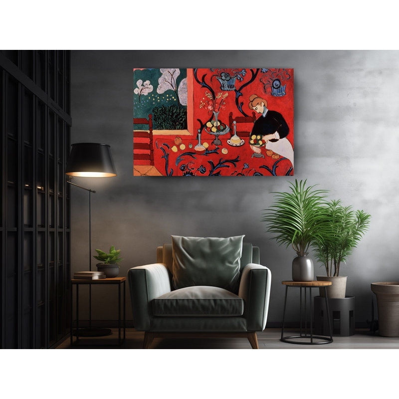 Henri Matisse, «The Dessert: Harmony in Red - The Red Room», reproduction d'art, H 20 po x l 30 po