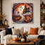 «Enchanted Haunted House Halloween Night», art mural-1490593118