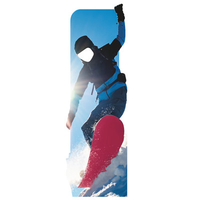 Snowboarder in Action Cardboard Standup