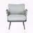Steel Club Chair Set Water Repellent Cushion