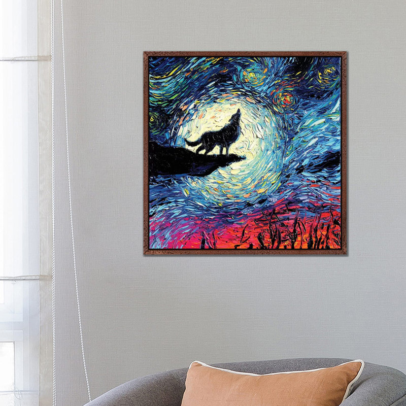 Van Gogh Never Howled At The Moon by Aja Trier - Wrapped Canvas Painting, 66.04 cm H x 66.04 cm W