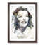 Katherine Hepburn in Abstract - Framed Print-55767545-55767548