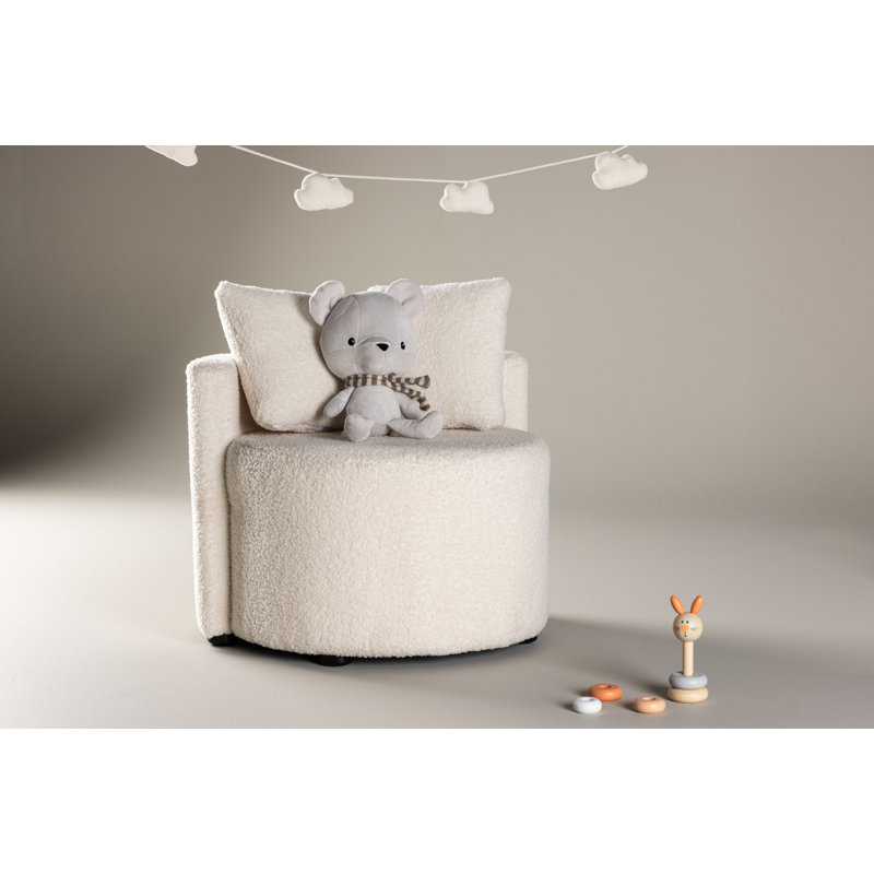 Prisco Upholstered Armchair, White