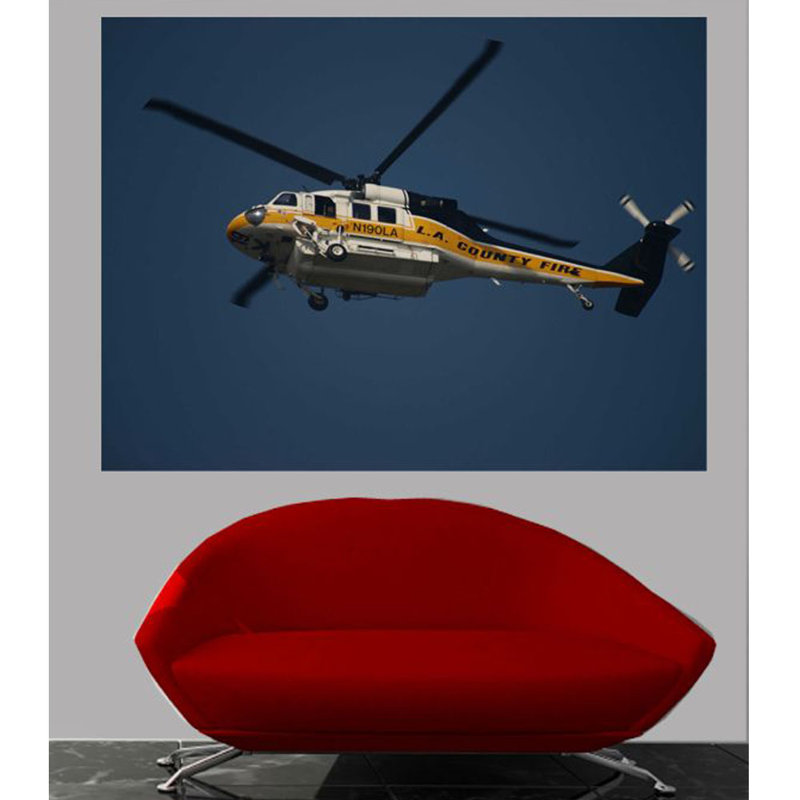 Adhésif décoratif Chibi LACoFD Copter 19 II, H 27 po x l 36 po