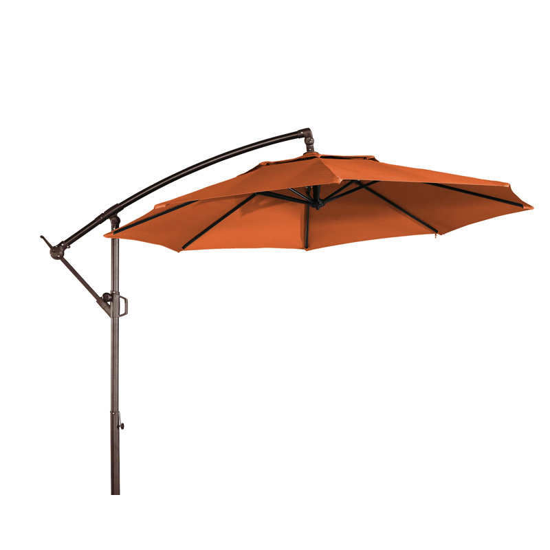 Parasol en porte-à-faux 10 pi Anasa, Orange